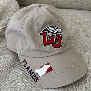Liberty University Flames Logo Cap LU Adjustable Hat by Russell. New with Tags!